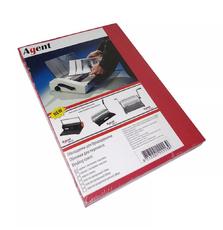 Обл. А4 под кожу Agent 230г красн, уп/100