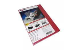 Обл. А4 под кожу Agent 230г красн, уп/100 - Фото