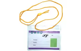 Беджи горизонтальные CD-108 B (105х65) на шнурке, боковая загрузка, уп/100. - Фото