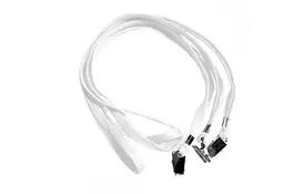 Шнурок для беджей D002 бел, уп/50 - Фото
