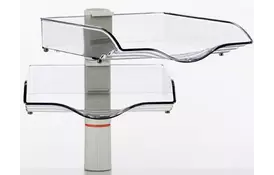 Поворотный лоток для бумаг Novus CopySwinger  II, на струбцине, серый - Фото