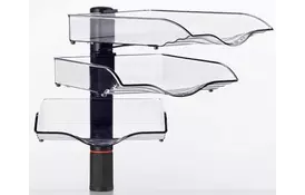 Поворотный лоток для бумаг Novus CopySwinger  III, на струбцине, антрацит - Фото