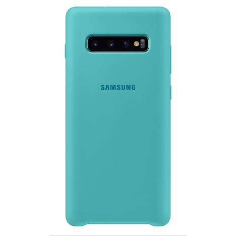 Чехол для Samsung S10+ (G975) Silicone Cover Green - Фото 4