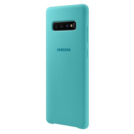 Чехол для Samsung S10+ (G975) Silicone Cover Green - Фото 2