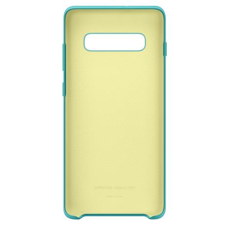 Чехол для Samsung S10+ (G975) Silicone Cover Green - Фото 5