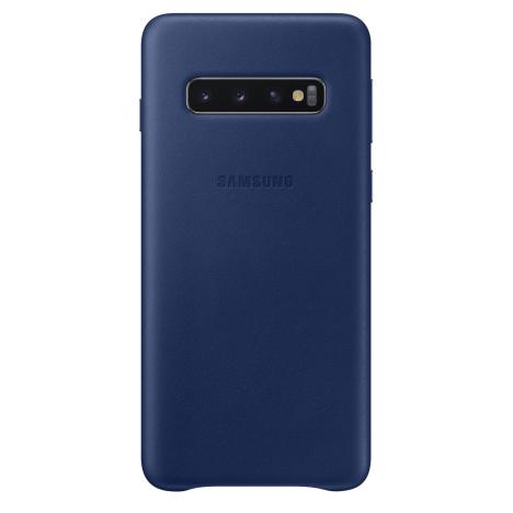 Чехол Samsung для Galaxy S10 (G973) Leather Cover Navy - Фото 4