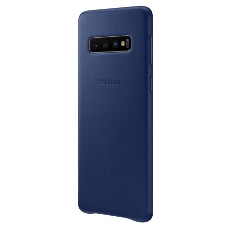 Чехол Samsung для Galaxy S10 (G973) Leather Cover Navy - Фото 2