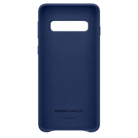 Чехол Samsung для Galaxy S10 (G973) Leather Cover Navy - Фото 5