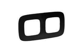 Электроустановочное изделие Valena ALLURE Legrand рамка 2 поста матовый чёрный - Фото