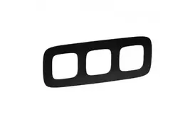 Электроустановочное изделие Valena ALLURE Legrand рамка 3 поста матовый чёрный - Фото