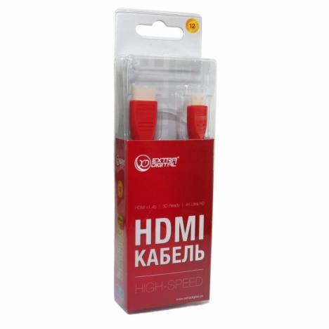 Кабель мультимедийный HDMI to HDMI 1.5m EXTRADIGITAL (KBH1607) - Фото 1