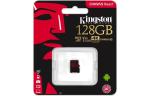 Карта памяти Kingston 128GB microSDXC class 10 UHS-I U3 (SDCR/128GBSP)