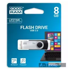 USB флеш накопитель GOODRAM 8GB Twister Black USB 2.0 (UTS2-0080K0R11)