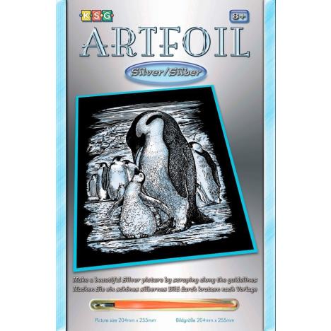 Набор для творчества Sequin Art ARTFOIL SILVER Penguins (SA0609) - Фото 2