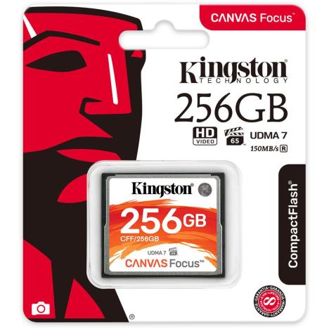 Карта памяти KINGSTON CF 256GB R150/W130MB/s (CFF/256GB) - Фото 1