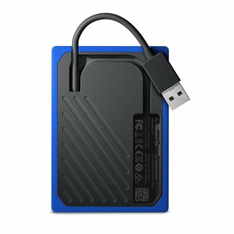 SSD накопитель WD Passport Go 1TB USB 3.0 Blue (WDBMCG0010BBT-WESN) - Фото 4