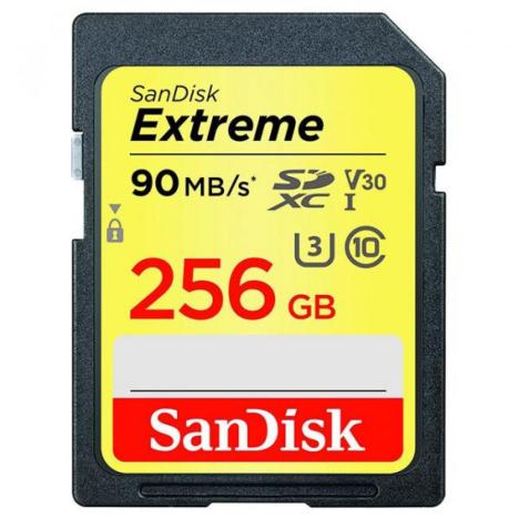 Карта памяти SANDISK 256GB SDXC class 10 V30 A1 UHS-I U3 4K Extreme (SDSDXVF-256G-GNCIN) - Фото 3