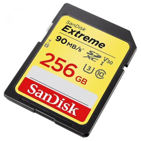 Карта памяти SANDISK 256GB SDXC class 10 V30 A1 UHS-I U3 4K Extreme (SDSDXVF-256G-GNCIN) - Фото 1