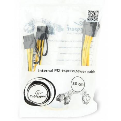 Кабель питания PCI express 8 пин на 2 х 6+2 пин Cablexpert (CC-PSU-85) - Фото 1