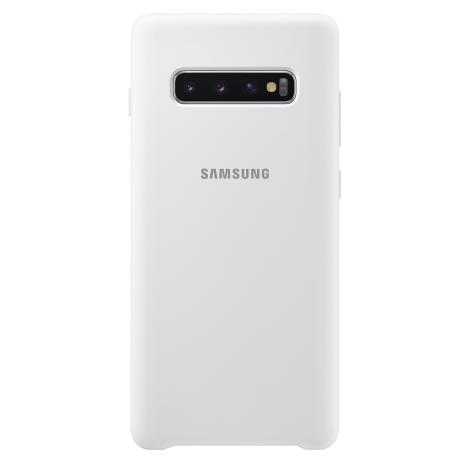Чехол Samsung для Galaxy S10+ (G975) Silicone Cover White - Фото 3