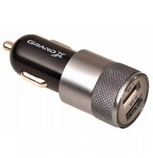 Зарядное устройство Grand-X 5V 2,1A Black + cable USB-Lightning (CH15LTB)