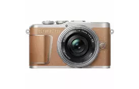 Цифровой фотоаппарат OLYMPUS E-PL9 14-42 mm Pancake Zoom Kit brown/silver (V205092NE000) - Фото