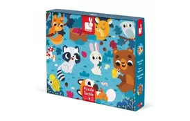 Пазл тактильный Janod Животные в лесу 20 элементов (J02685) - Фото