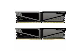 Модуль памяти для компьютера DDR4 8GB (2x4GB) 2400 MHz T-Force Vulcan Gray Team (TLGD48G2400HC14DC01) - Фото