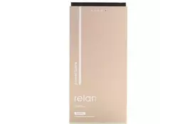 Батарея универсальная Remax Relan 10000mAh 2USB-2A with 2in1 gold (RPP-65-GOLD) - Фото
