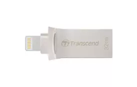 USB флеш накопичувач Transcend 32GB JetDrive Go 500 Silver USB 3.1/Lightning (TS32GJDG500S) - Фото