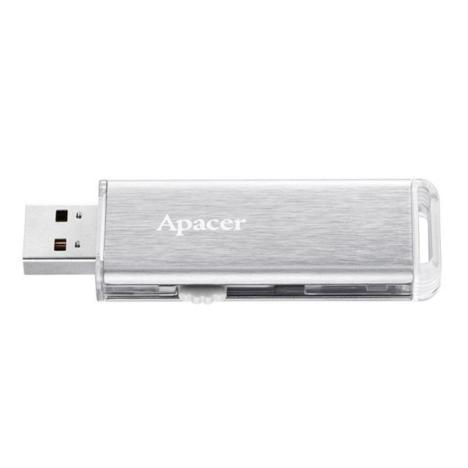 USB флеш накопитель Apacer 64GB AH33A Silver USB 2.0 (AP64GAH33AS-1) - Фото 2