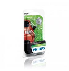 Лампа накаливания Philips W5W LongLife EcoVision (12961LLECOB2)