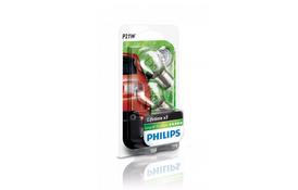Лампа накаливания Philips P21W LongLife EcoVision (12498LLECOB2) - Фото