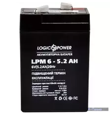 Батарея к ИБП LogicPower LPM 6В 5.2 Ач (4158)