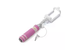 Монопод для селфи UFT SS8 COMPACT со шнуром Pink (SS8 COMPACT Pink) - Фото