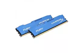 Память для ПК Kingston HyperX OC KIT DDR3 2x8Gb 1866Mhz CL10 Fury Blue (HX318C10FK2/16) - Фото