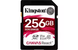 Карта памяти KINGSTON SDXC 256GB Class 10 UHS-I U3 R100/W80 MB/s (SDR/256GB) - Фото
