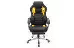 Кресло игровое АКЛАС Стрендж PL SR Черное с желтым (12431)