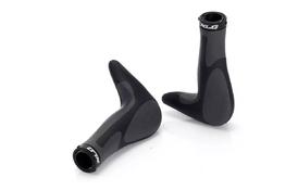 Грипсы XLC GR-G16 'Hitch', черно-серые, с рожками (2501588100) - Фото