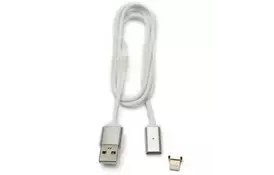 Кабель PowerPlant Magnetic USB 2.0 AM - Lightning (iPhone 5, 5S, 6), 1.м (DV00DV4059) - Фото