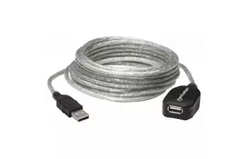 Дата-кабель USB 2.0 AM/AF 5.0m Manhattan (519779)  - Фото