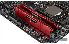 Модуль памяти для компьютера DDR4 16GB (2x8GB) 2400 MHz Vengeance LPX Red CORSAIR (CMK16GX4M2A2400C16R) - Фото