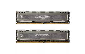 Модуль памяти для компьютера DDR4 16GB (2x8GB) 3000 MHz Ballistix Sport LT Gray MICRON (BLS2K8G4D30AESBK) - Фото
