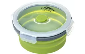 Контейнер для хранения продуктов Tramp складной с крышкой-защелкой 550ml (TRC-088-olive) - Фото