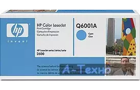 Картридж лазерний HP CLJ1600/2600 cyan (Q6001A) - Фото