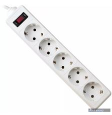 Сетевой фильтр питания Defender ES 3m 5 роз. white (99482)