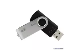 USB флеш накопичувач GOODRAM 64GB Twister Black USB 2.0 (UTS2-0640K0R11) - Фото