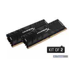 Модуль памяти для компьютера DDR4 16GB (2x8GB) 3200 MHz HyperX Predator Black Kingston (HX432C16PB3K2/16)