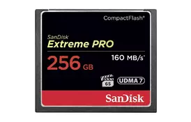 Карта памяти SANDISK CF 256GB Extreme Pro R160/W140 MB/s (SDCFXPS-256G-X46) - Фото