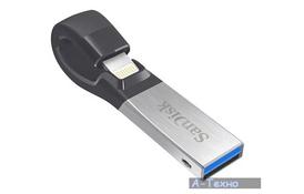 USB флеш накопитель SANDISK 64GB iXpand USB 3.0 /Lightning (SDIX30N-064G-GN6NN) - Фото